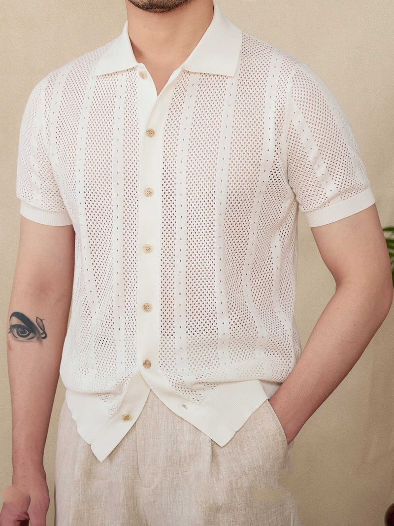 Lapel Knit Tee