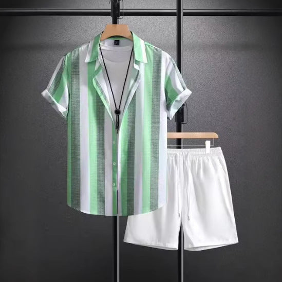 Lapel Shirt Set
