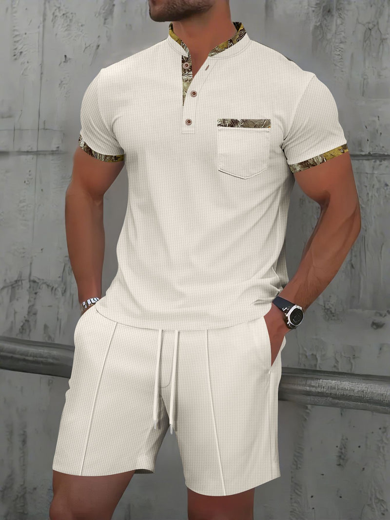 Waffle Polo Suit