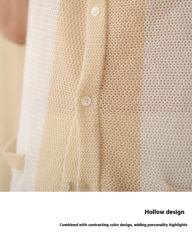 Hollow Knit Tee