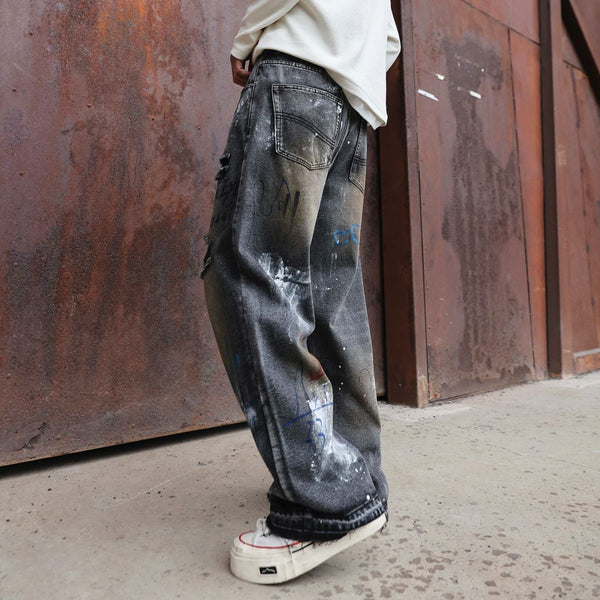 Neutral Ripped Jeans