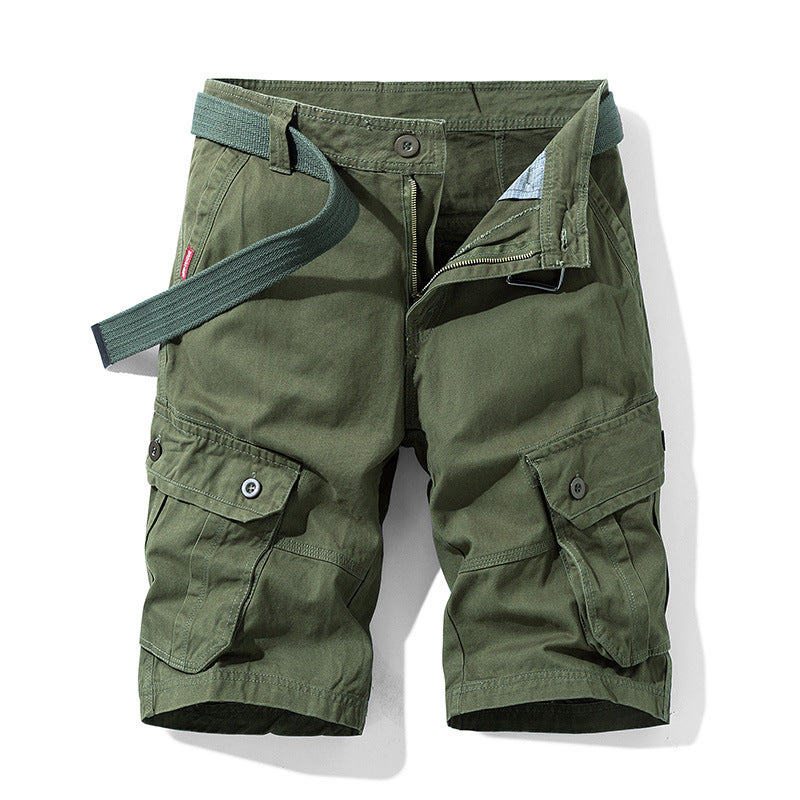 Solid Cargo Shorts