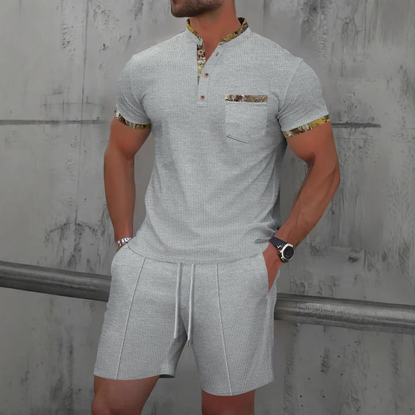 Waffle Polo Suit