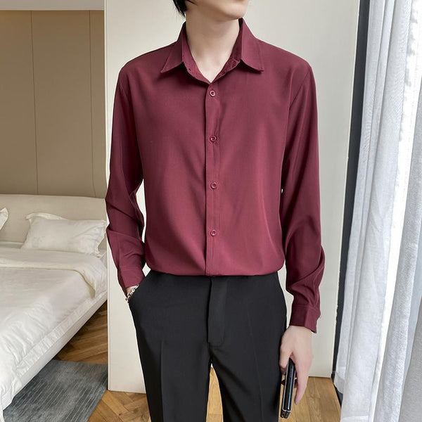 Men’s Wine Red Shirt