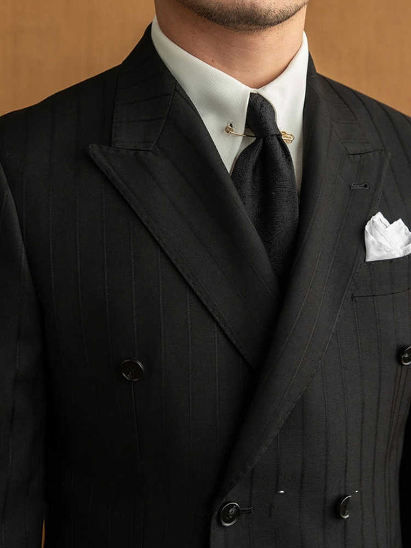 Black Striped Suit