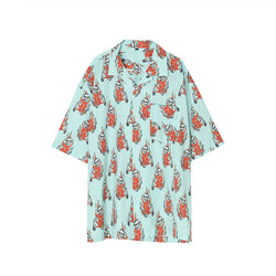 Skull print short sleeve shirt