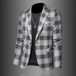 Plaid Slim Jacket