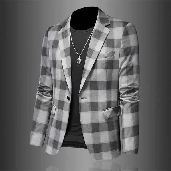 Plaid Slim Jacket