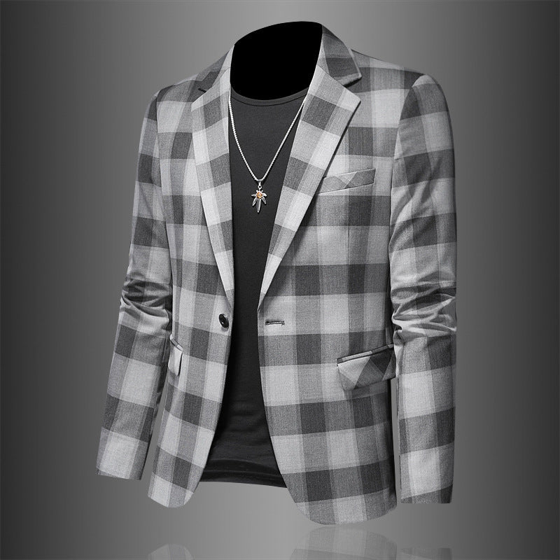 Plaid Slim Jacket