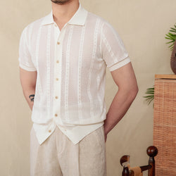 Lapel Knit Tee