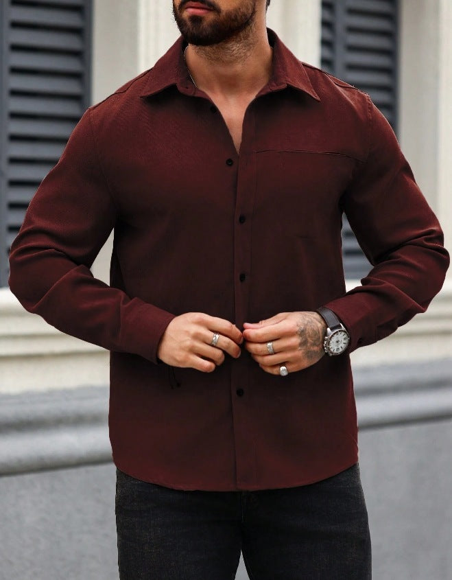 Solid Pocket Shirt