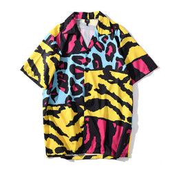 Colorblock  beach short sleeve