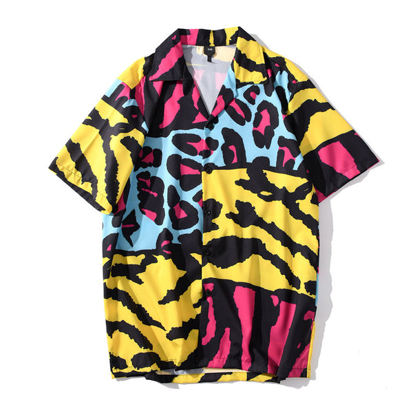Colorblock  beach short sleeve