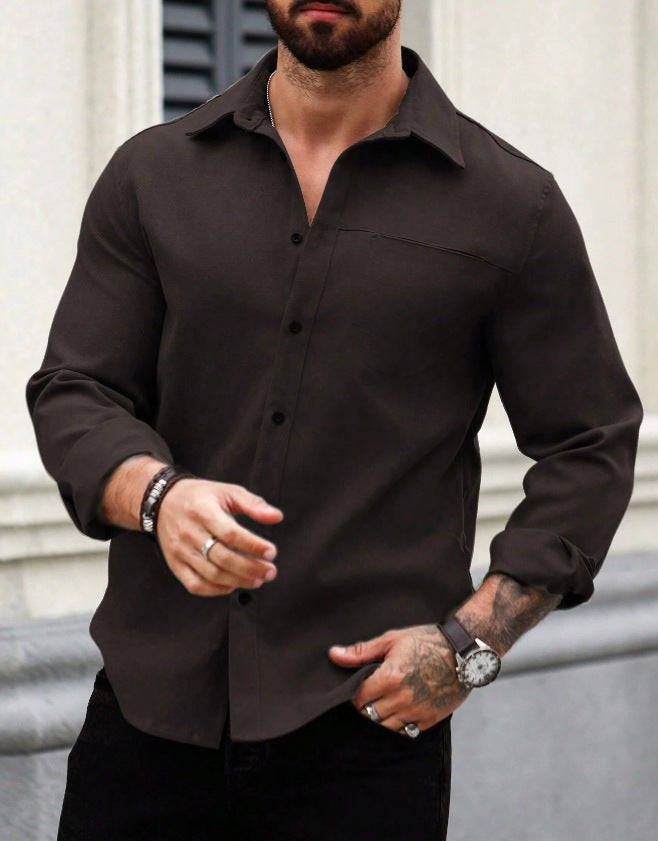 Solid Pocket Shirt