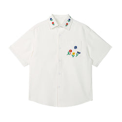 Embroidered White Shirt