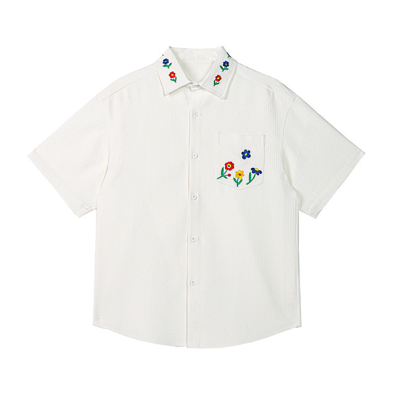 Embroidered White Shirt
