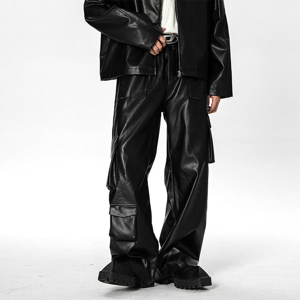 Casual PU Pants