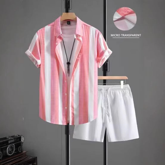 Lapel Shirt Set