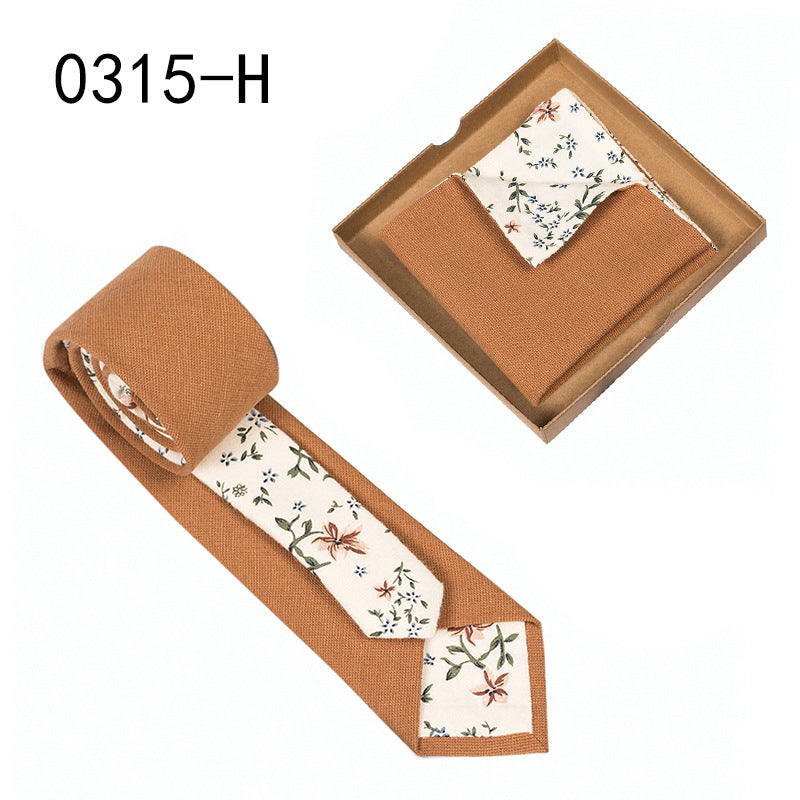Floral Cotton Tie