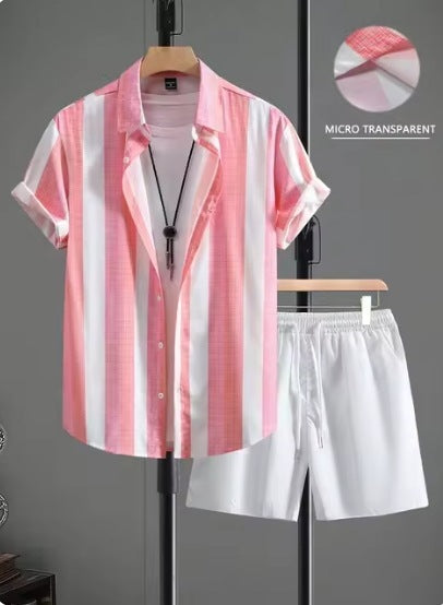 Lapel Shirt Set