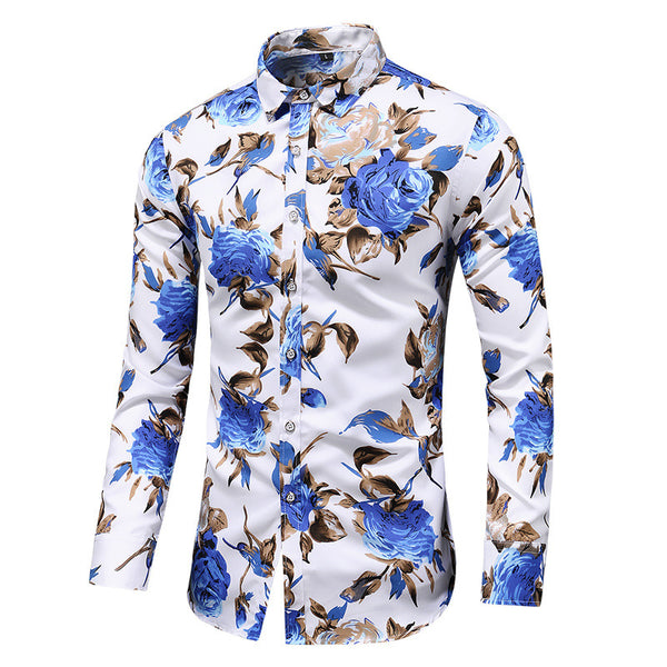 Lapel Print Shirt