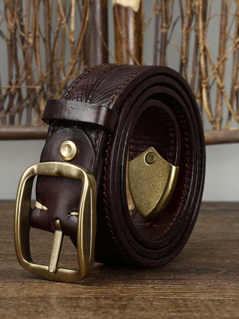 Thick Leather Belt