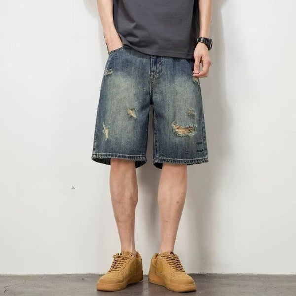 Loose Denim Shorts