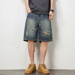 Loose Denim Shorts