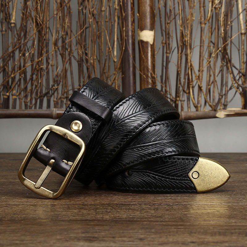 Thick Leather Belt