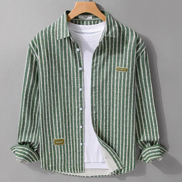Striped Shirt Jacket