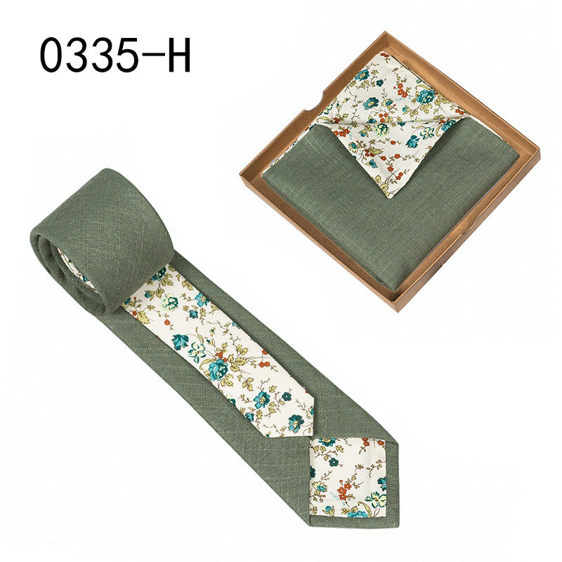 Floral Cotton Tie
