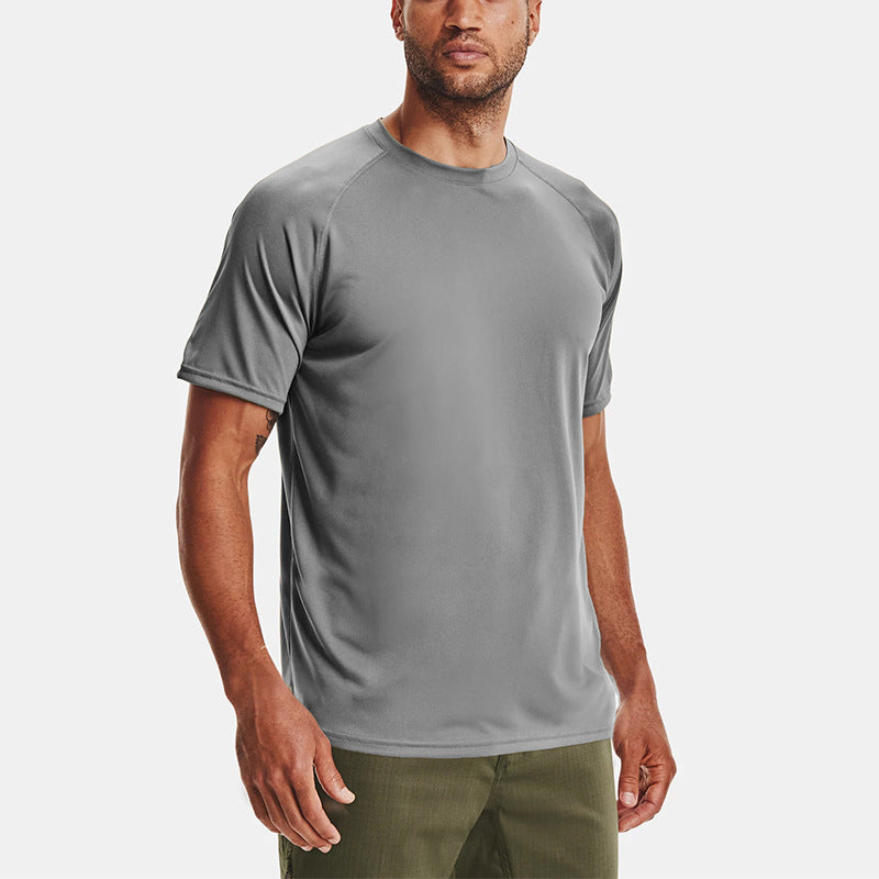 Summer Exercise T-shirt Men's Loose Round Neck
