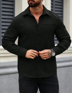 Solid Pocket Shirt