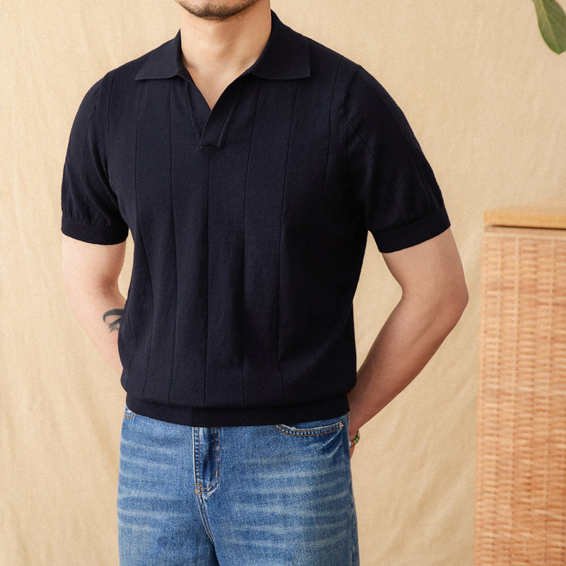 Striped Cotton Polo