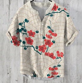 Printed V-Neck