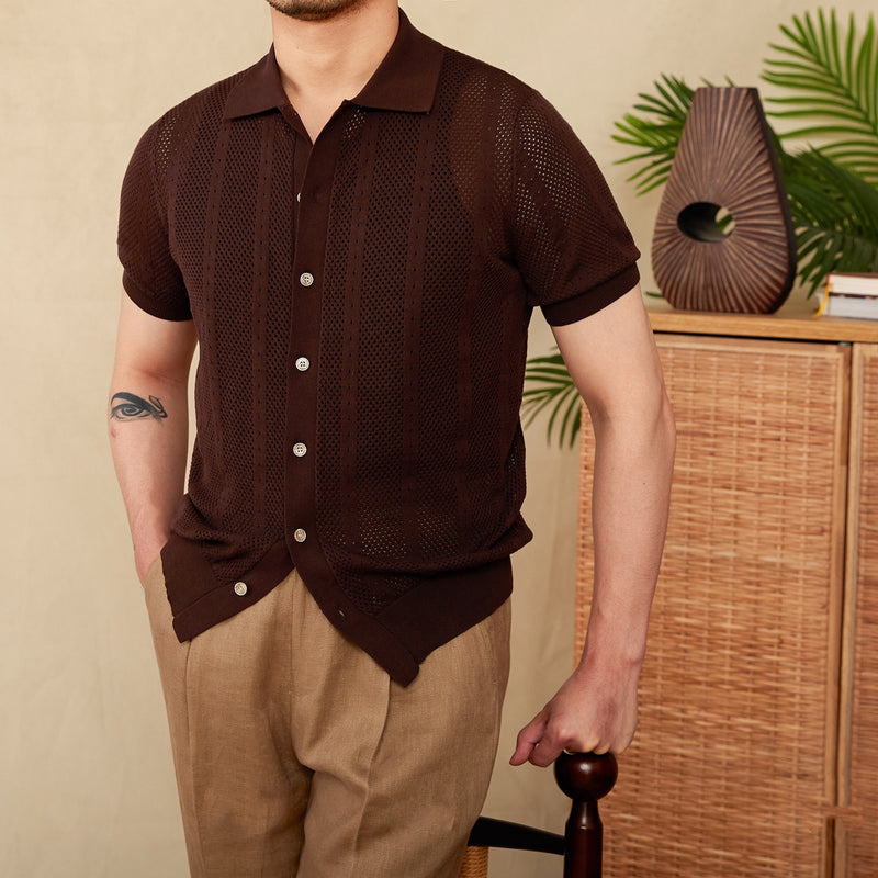 Lapel Knit Tee
