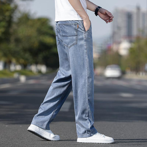 Elastic Beam Foot Jeans