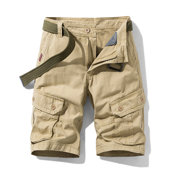 Solid Cargo Shorts