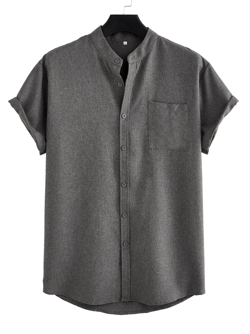 Solid Pocket Shirt