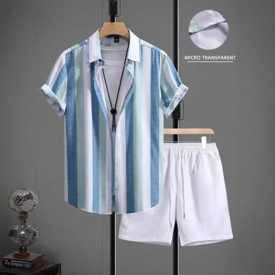 Lapel Shirt Set