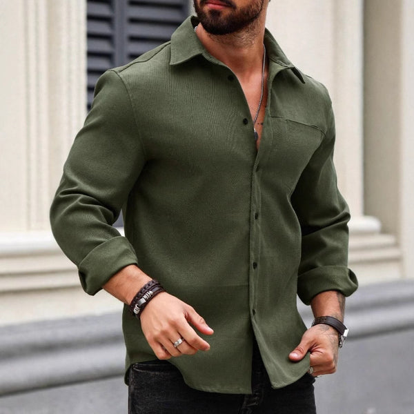 Solid Pocket Shirt