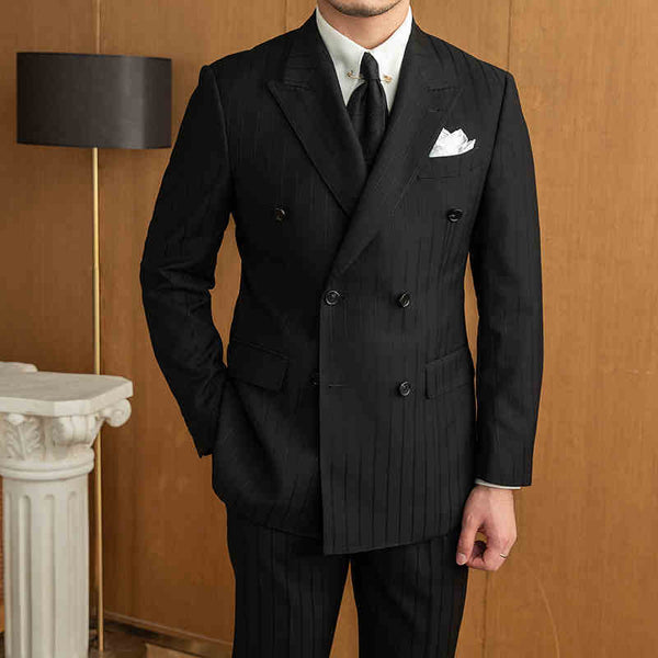 Black Striped Suit