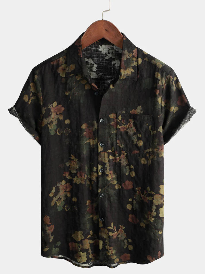 Printed Lapel Shirt
