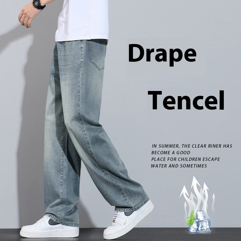 Ice Silk Wide-Leg Pants
