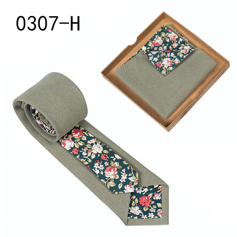 Floral Cotton Tie