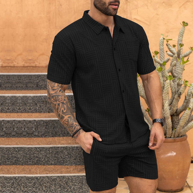Jacquard Shirt Set