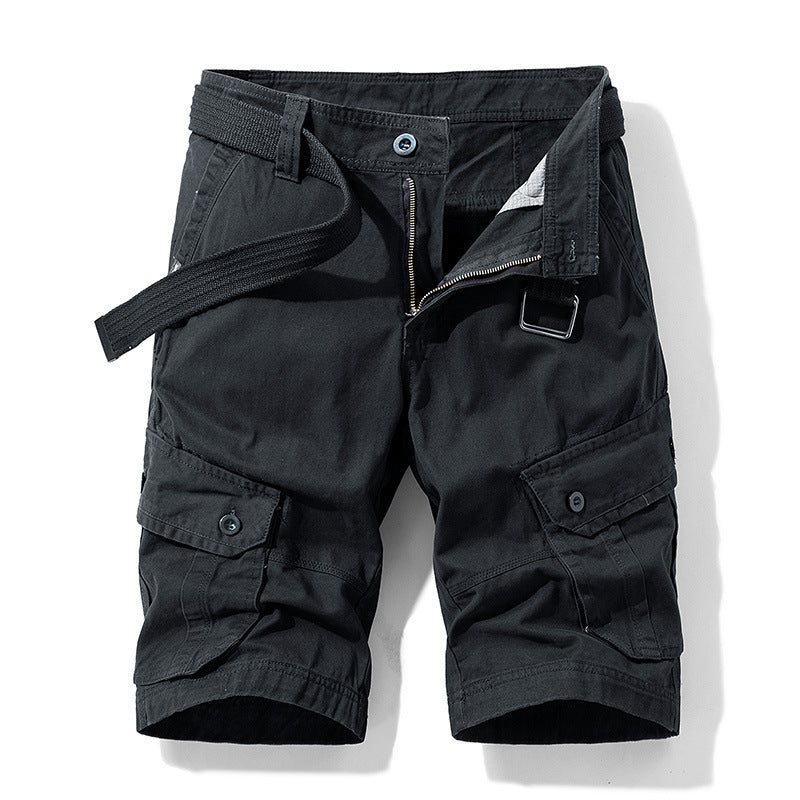 Solid Cargo Shorts