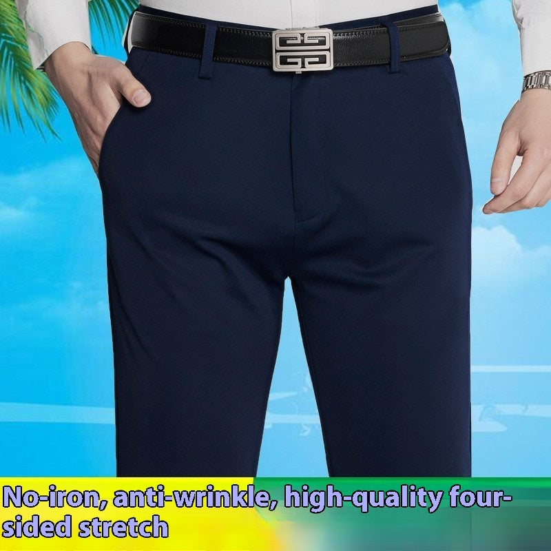Thin Straight Pants