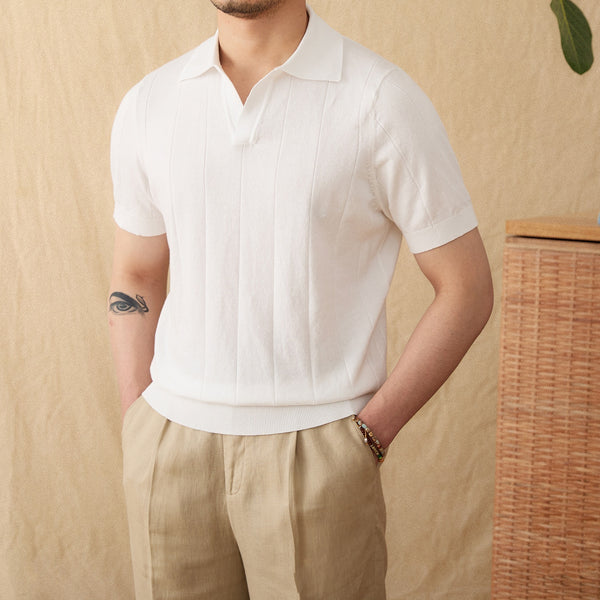 Striped Cotton Polo