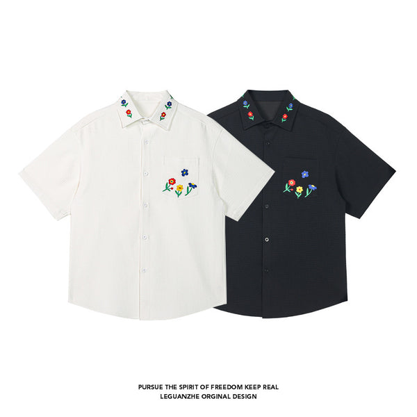 Embroidered White Shirt